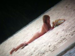 Amazing hidden beach blonde video